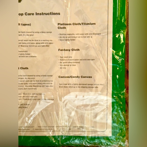 COWBOY STUDIO Chromakey Green Screen Muslin Background Photography Backdrop NWT - Picture 10 of 10